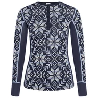 Koszulki sportowe damskie - Damska koszulka Kari Traa Else Long Sleeve Baselayer Rozmiar: M / Kolor: ciemnoniebieski - miniaturka - grafika 1