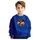 Bluzy dla dziewczynek - BLUZA DZIECIĘCA KONIE SERCE 104 DLA CHŁOPCA DZIEWCZYNKI - miniaturka - grafika 1