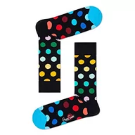 Skarpetki męskie - Happy Socks Big Dot, kolorowe i zabawne, Skarpety dla kobiet i mężczyzn, Czarny-Niebieski-Czerwony-Żółty (36-40) - miniaturka - grafika 1