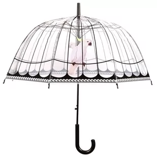 Parasol ESSCHERT DESIGN Ptasia klatka, bezbarwny, 81x83,3 cm - Parasole - miniaturka - grafika 1