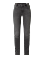 Spodnie damskie - Jeansy o wąskim kroju z wpuszczanymi kieszeniami - miniaturka - grafika 1