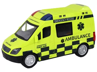 Zdalnie Sterowany Żółty Ambulans Ze Światłami - Zabawki zdalnie sterowane - miniaturka - grafika 2