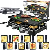 Raclette - Grill elektryczny raclette XXL 1400W dla 8 osób dwustronna płyta szpatułki - miniaturka - grafika 1