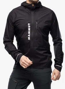 Kurtka do biegania Mammut Aenergy TR HS Hooded Jacket - black - Kurtki narciarskie - miniaturka - grafika 1
