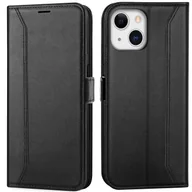 Etui i futerały do telefonów - Etui na telefon komórkowy iPhone 13 składane etui ochronne, czarne - miniaturka - grafika 1