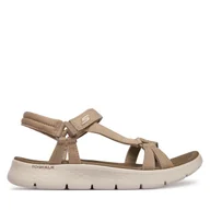 Sandały damskie - Sandały Skechers GO WALK FLEX SANDAL 141451/TPE Beżowy - miniaturka - grafika 1