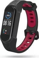 Akcesoria do smartwatchy - Tech-Protect Opaska do Mi Band 5/6 Tech-Protect Armour Czarno/Czerwona - miniaturka - grafika 1