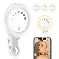 Selfie stick - UBeesize Światło do selfie, F508 światło wideokonferencyjne, ładowane przez USB, światło pierścieniowe, 3 temperatury barwowe, lampa pierścieniowa, kamera internetowa do zdalnych spotkań - miniaturka - grafika 1