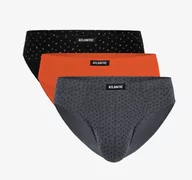 Majtki męskie - SLIPY ATLANTIC 3MP-100/05 JZ23 (kolor szary, rozmiar XL) - miniaturka - grafika 1