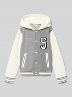 Swetry dla chłopców - Bluza rozpinana o kroju regular fit w stylu college - miniaturka - grafika 1