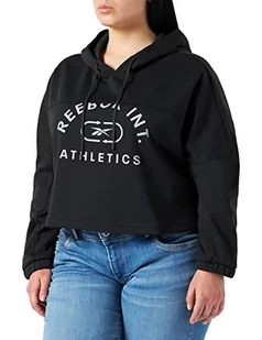 Reebok Damska bluza z kapturem Wor Performance (długi rękaw), Czarny, XS GS1917 - Bluzy damskie - miniaturka - grafika 1