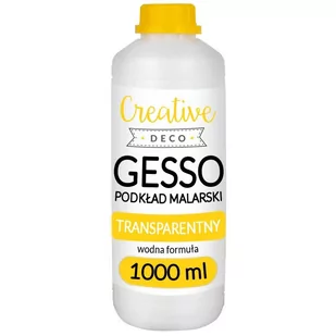 Creative Deco Gesso, przeźroczysty podkład malarski, grunt malarski, 1000 ml - Decoupage - miniaturka - grafika 1
