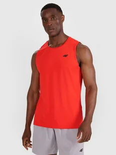 4F Tank top treningowy szybkoschnący męski - czerwony S - Koszulki sportowe męskie 4F Tank top treningowy szybkoschnący męski - czerwony S - Koszulki sportowe męskie - miniaturka - grafika 1