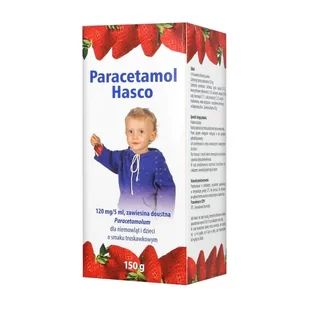 Paracetamol Hasco 120 mg/5 mlg Smak Pomarańczowy 150 g - Leki przeciwbólowe - miniaturka - grafika 1