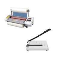 Laminatory - Laminator biurkowy A3 A2, zimny i gorący, regulowana prędkość 220V, 643x230x308mm - miniaturka - grafika 1