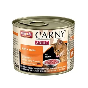 Animonda Carny Adult smak wołowina i kurczak 24x200g - Mokra karma dla kotów - miniaturka - grafika 1