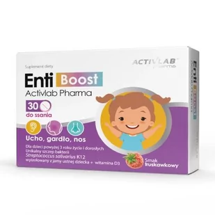 Suplement diety, Activlab Entiboost Smak Truskawkowy, 30 Tab. - Witaminy i minerały - miniaturka - grafika 1