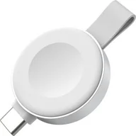 Akcesoria do smartwatchy - Fixed Ładowarka indukcyjna Orb 2 do Apple Watch, 5W, biała - miniaturka - grafika 1