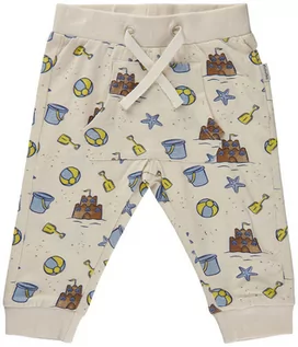 Spodenki dla niemowląt - Minymo Spodnie dresowe w kolorze beżowym - grafika 1