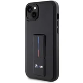 Etui i futerały do telefonów - Etui BMW Grip Stand Hot Stamp do Apple iPhone 14 Plus Czarny - miniaturka - grafika 1