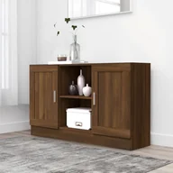 Komody - Lumarko Komoda, brązowy dąb, 120x30,5x70 cm, materiał drewnopochodny - miniaturka - grafika 1