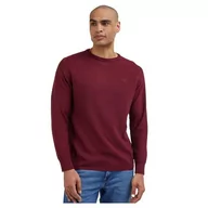Bluzy męskie - Lee Raglan Crew Knit bluza męska, port, L - miniaturka - grafika 1