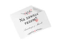 Akcesoria do okularów - Ściereczka personalizowana do okularów Na zawsze razem - 1 szt. - miniaturka - grafika 1