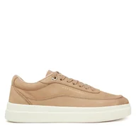 Sneakersy damskie - Sneakersy Tommy Hilfiger Modern Court Sneaker Nubuck FW0FW08462 Beżowy - miniaturka - grafika 1