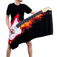 Księgarnia OUTLET - Ręcznik Gitara plażowy prezent dla muzyka POLSKI - miniaturka - grafika 1