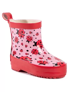 Buty dla dziewczynek - Playshoes Kalosze 180360 Różowy - grafika 1