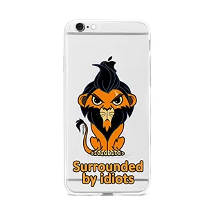 ERT GROUP etui na telefon Apple Iphone 6/6S, case oryginalny i oficjalnie licencjonowany przez Disney, wzór Scar 001, optymalnie dopasowane, plecki z TPU częściowo przeźroczyste - Etui i futerały do telefonów - miniaturka - grafika 1