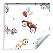 Tapety - Muralo Tapeta Dla Dzieci Samochody Retro Malowane Akwarelą 1396622321 - miniaturka - grafika 1
