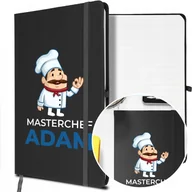 Notesy i bloczki - NOTES A5 z Gumką Prezent dla KUCHARZA Twoje IMIĘ - miniaturka - grafika 1