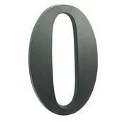 Akcesoria do drzwi - Cyfra 0, 19 cm tworzywo sztuczne czarna - miniaturka - grafika 1