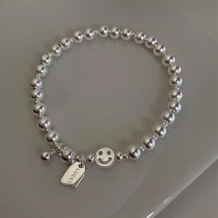 Srebrna bransoletka na szczęście - Bransoletki - miniaturka - grafika 1
