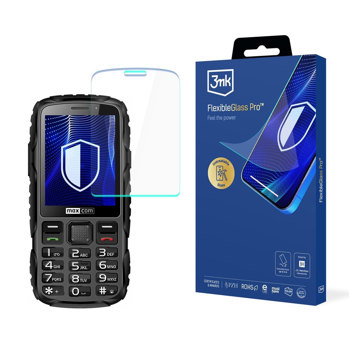Szkło hybrydowe na ekran do Maxcom Strong MM920 3mk FlexibleGlass Pro