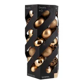 Bombki - Bombka plastikowa 6 cm 35 sztuk złoty - miniaturka - grafika 1