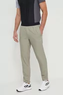 Spodnie męskie - adidas Performance spodnie treningowe Gym+ kolor zielony gładkie - miniaturka - grafika 1