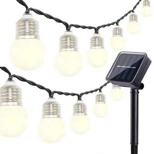 Girlanda Lampki Ogrodowe Solarne 20LED 5,8m - Girlandy - miniaturka - grafika 1