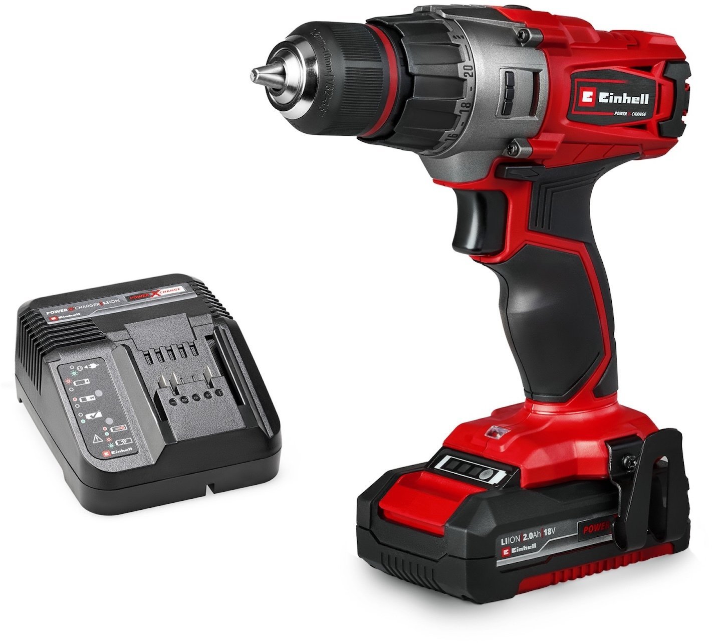 Einhell TE-CD 18/2 Li 1 razy 2.0Ah WIERTARKO-WKRĘTARKA