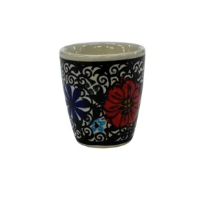 Ceramiczny kieliszek duży do wódki i likieru  Ceramika Bolesławiec - Kieliszki - miniaturka - grafika 1