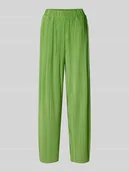 Spodnie damskie - Spodnie szerokie o kroju regular fit z plisami model ‘ELLIE’ - miniaturka - grafika 1