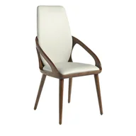 Krzesła - Krzesło do jadalni tapicerowane skórą ekologiczną  4066 ANGEL CERDA - miniaturka - grafika 1