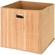 Pudła i pojemniki do przechowywania - Storage Solutions Pojemnik do przechowywania bambusowy 31x31 cm - miniaturka - grafika 1