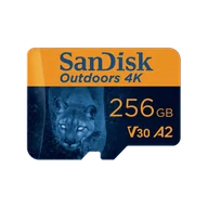 Karty pamięci - SanDisk Outdoors 4K MicroSDXC UHS-I Card with SD Adapter - 256GB - SDSQXAV-256G-GN6VA - miniaturka - grafika 1