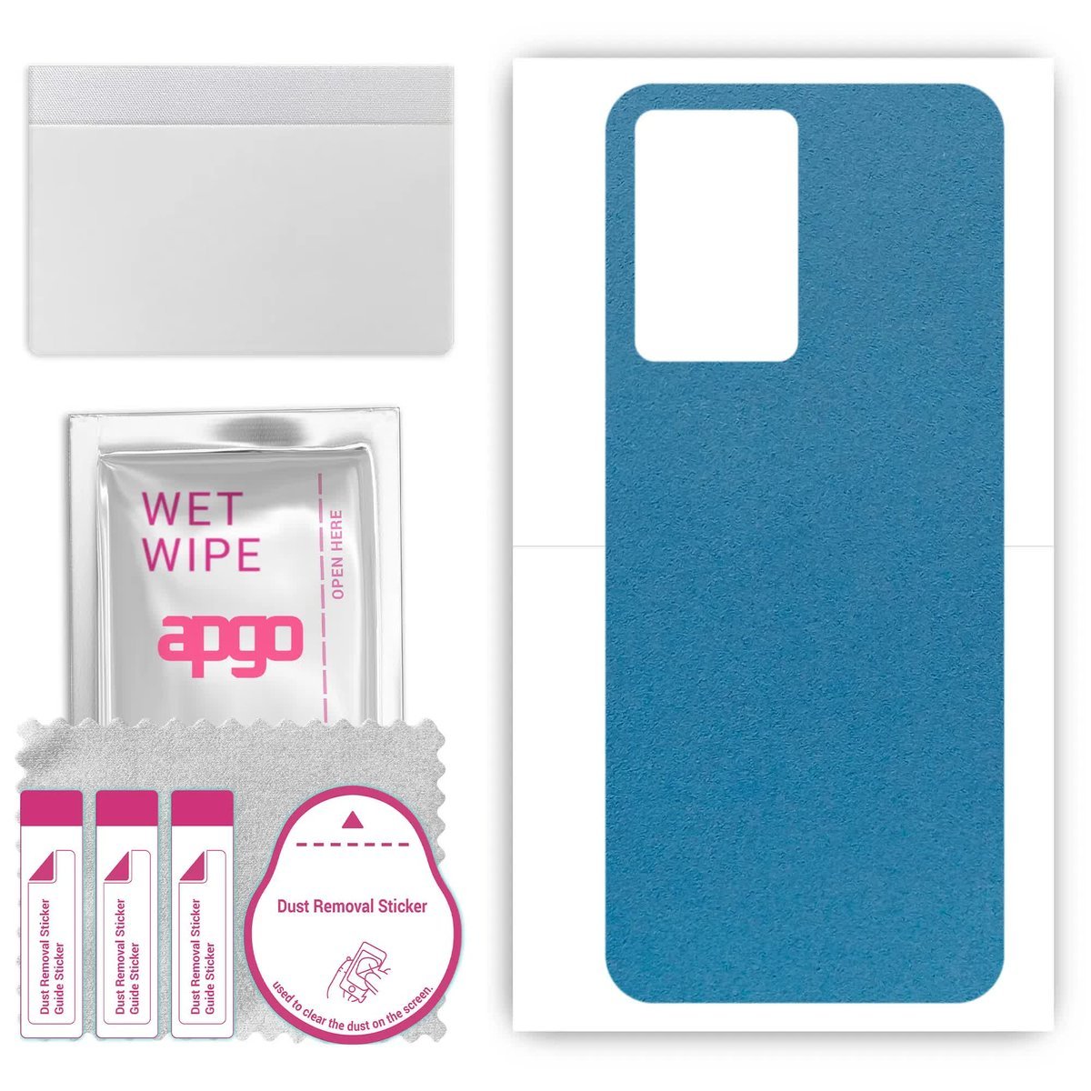 Folia naklejka skórka strukturalna na TYŁ Zamsz do Oppo A77s - Zamsz Niebieski - apgo SKINS