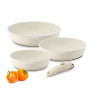 Zestawy garnków i patelni - Komplet 3 PATELNIE INDUKCJA non stick ODPINANA RĄCZKA 20/24/26cm Compacti Starke Pro - miniaturka - grafika 1