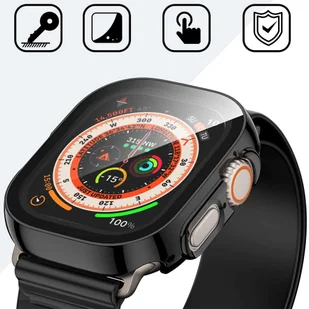 Obudowa ochronna z szkłem Alogy Protector Case 2w1 nakładka etui do Apple Watch Ultra 49mm Czarna - Akcesoria do smartwatchy - miniaturka - grafika 5