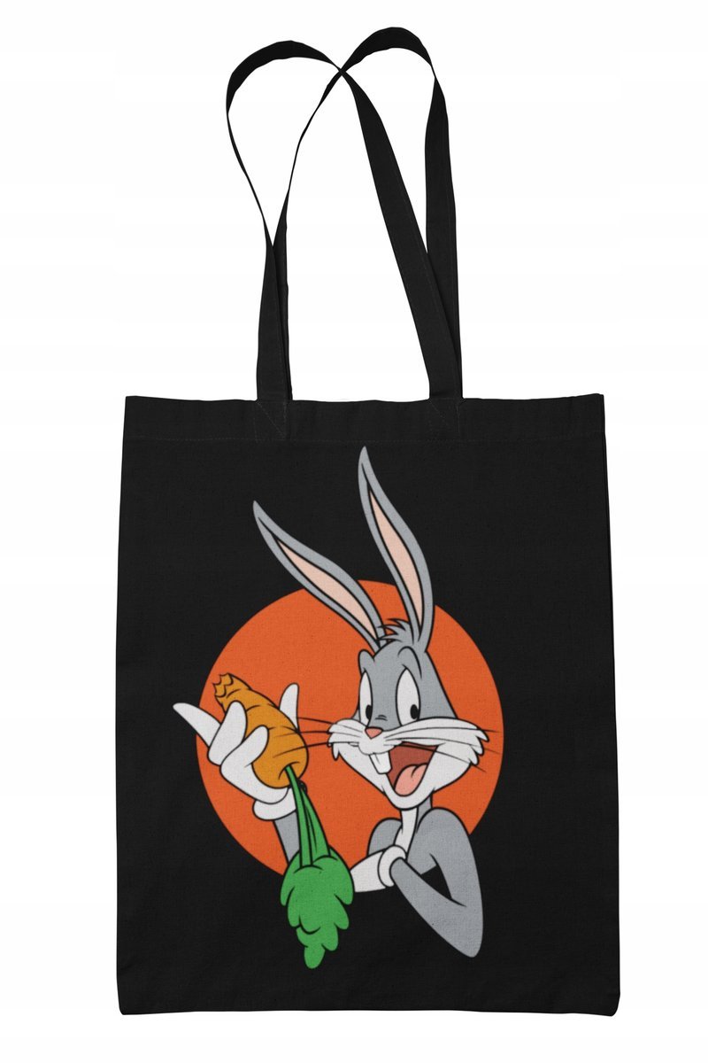 Torba Shopper-Materiał-Na Ramie-Prezen-Królik Bugs