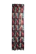 Firany i zasłony dla dzieci - Zasłona kwiatowa, czerwona, zielona, nieprzejrzysta, nowoczesna, do salonu, sypialni, pokoju dziecięcego, 140 x 245 cm - miniaturka - grafika 1